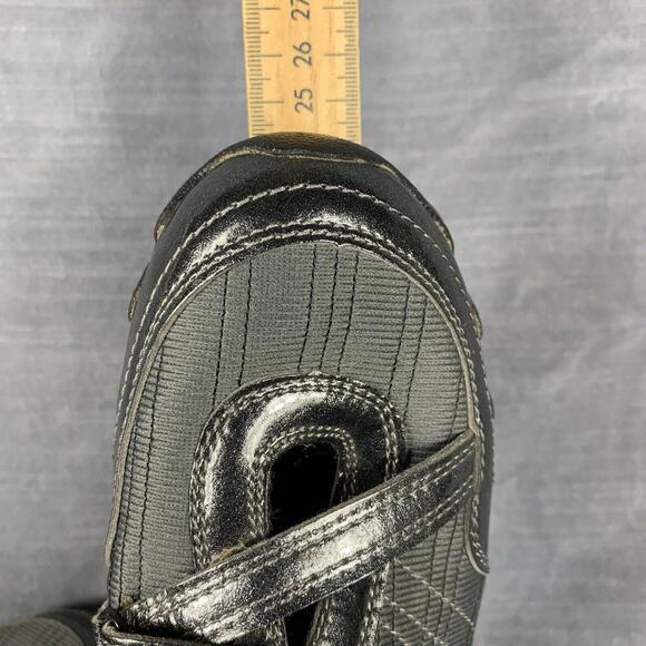 Sportek Womens Size 7 Athletic Slip On Hook & Loop Closure Shoe Gray Black READ - Picture 12 of 15